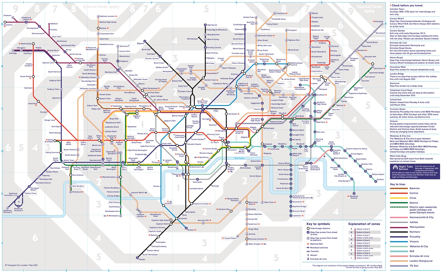 New Tube map marks launch of TfL Rail
