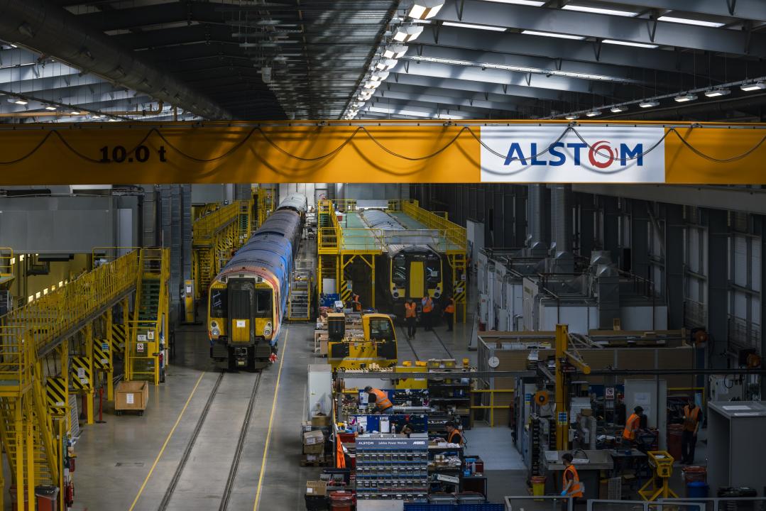 Class 458s at Alstom's Widnes facility