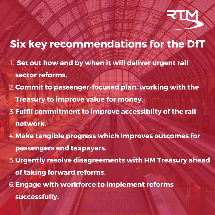 Six points for DfT