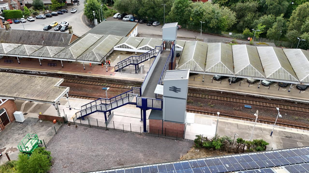 Dumfries Station Ariel  View