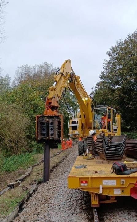 Piling on Medway Valley Line