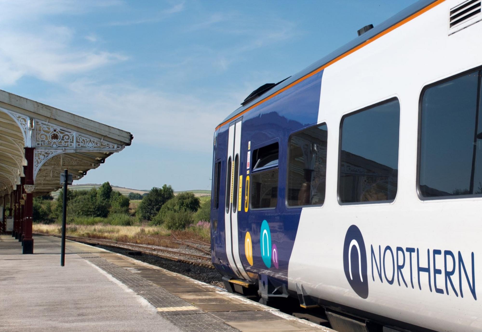 Northern trains at a station