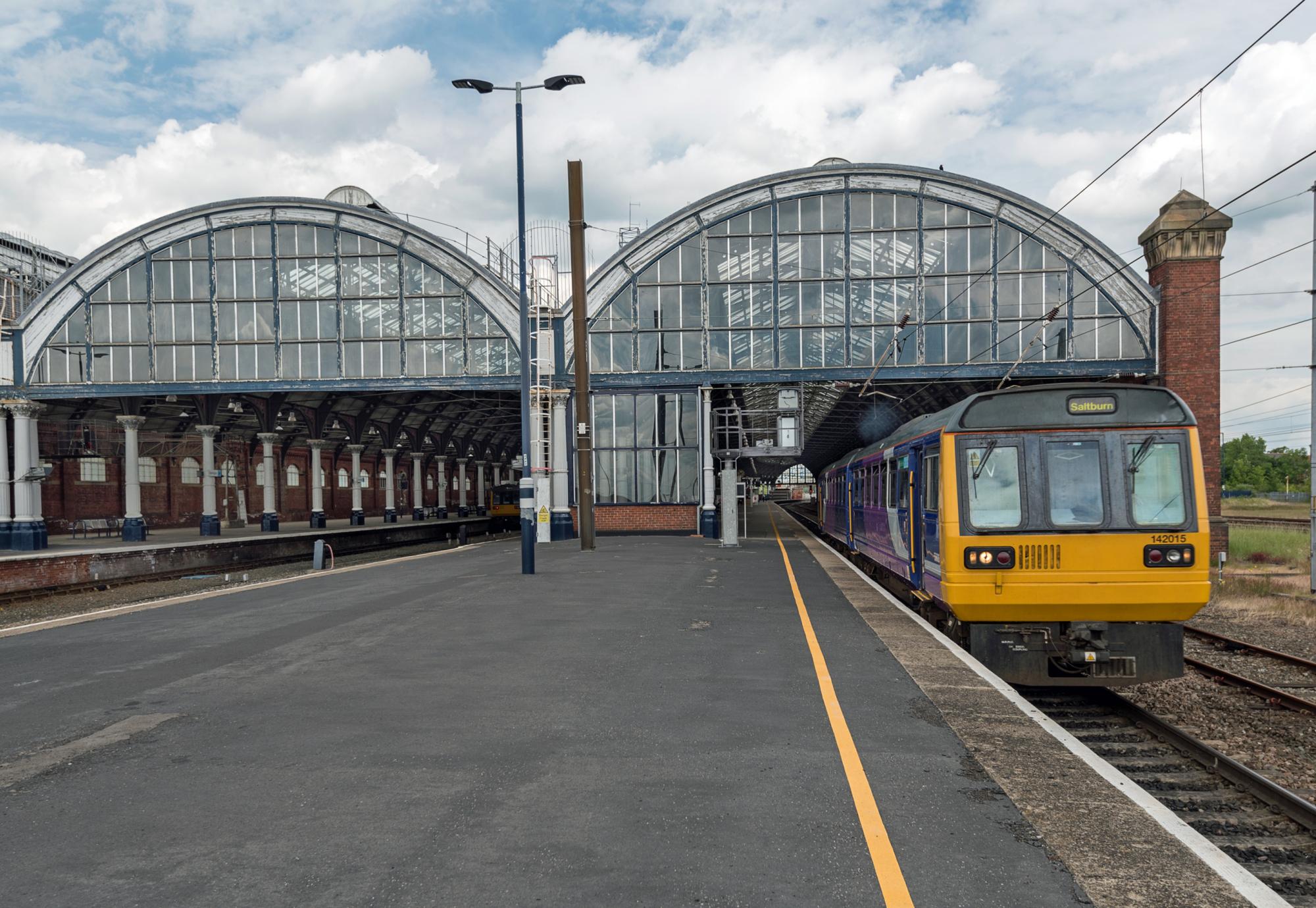 Train Leaving Darlington Station