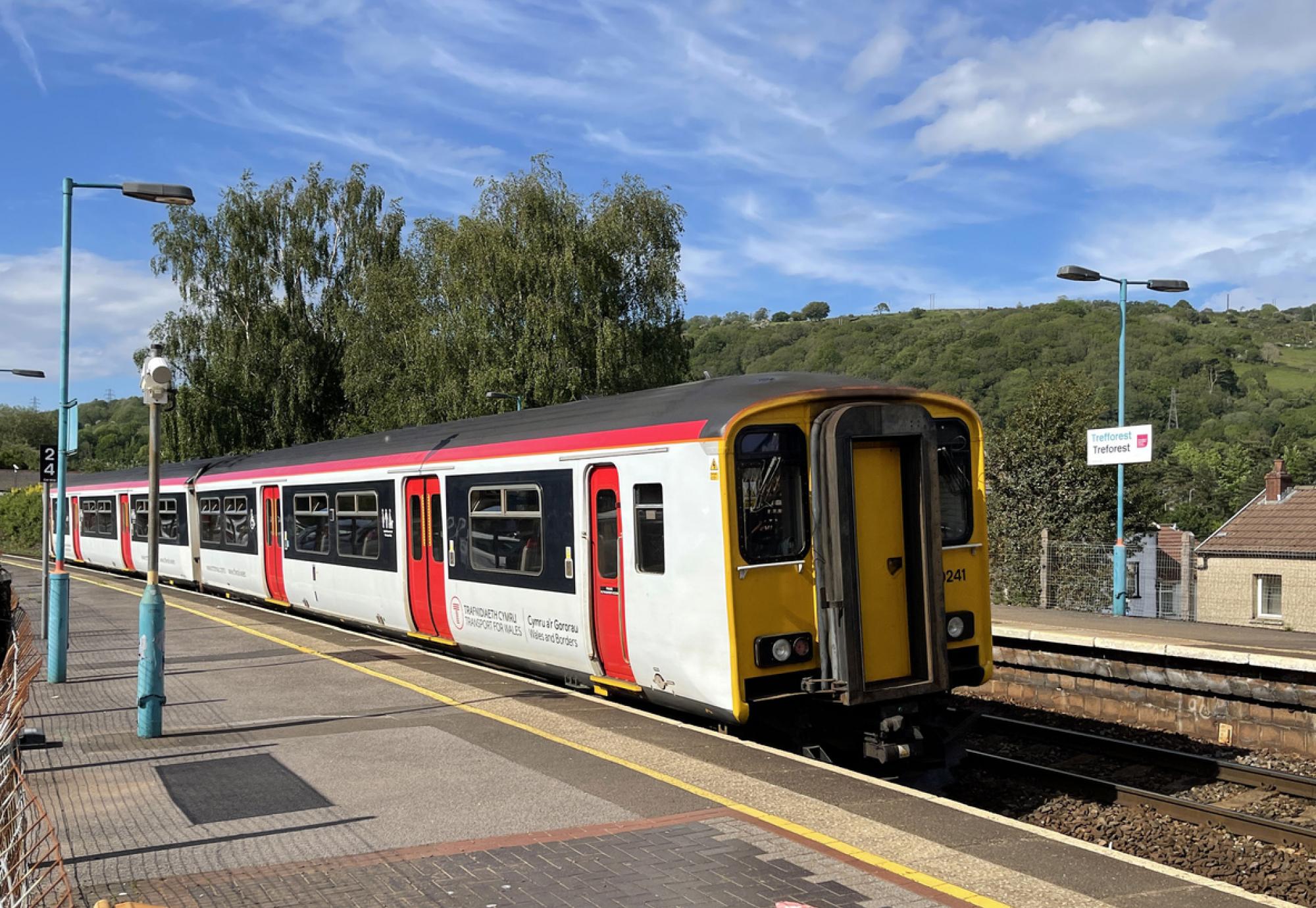 Transport for Wales train near Cardiff