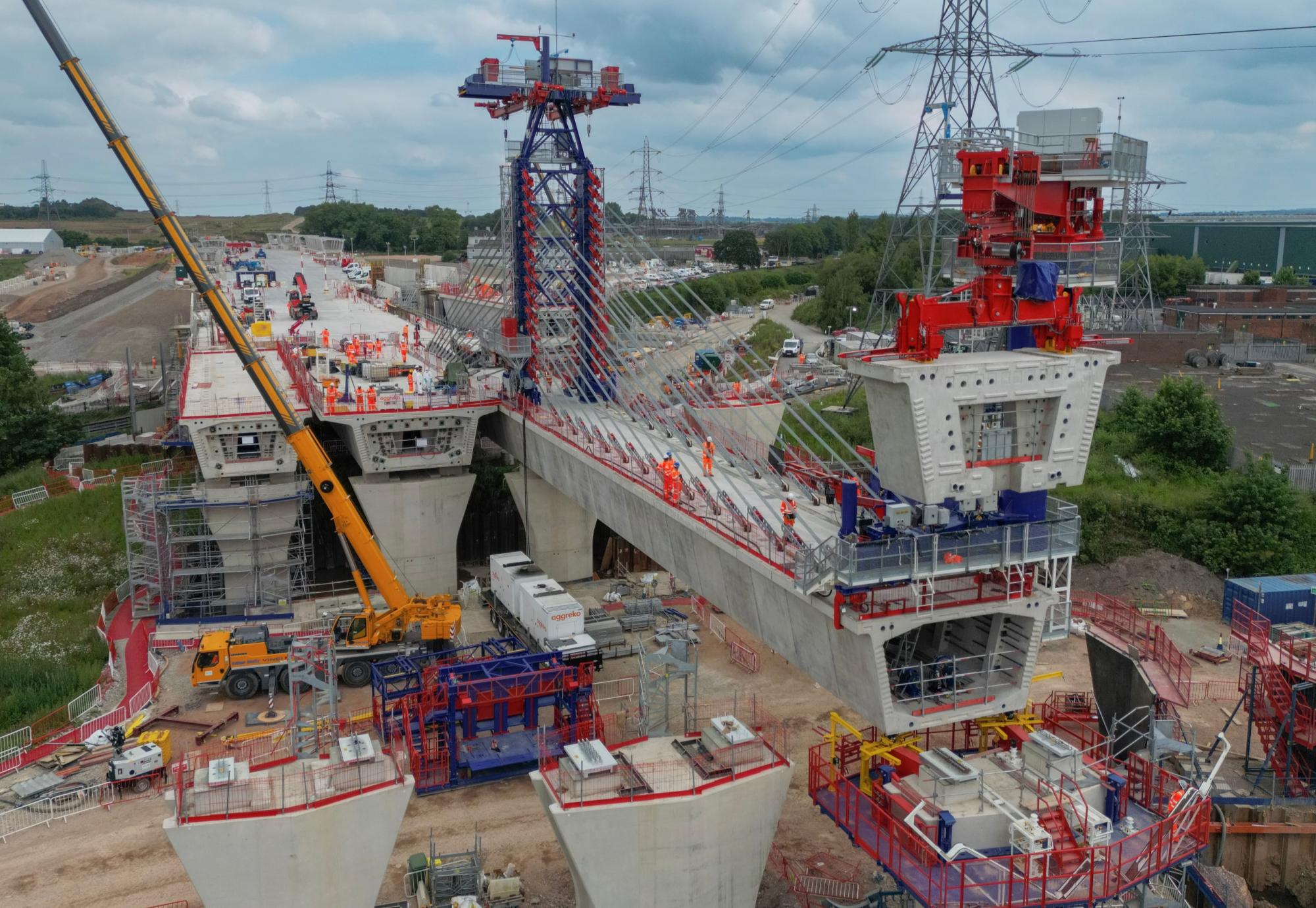 River Tame West Viaducts construction