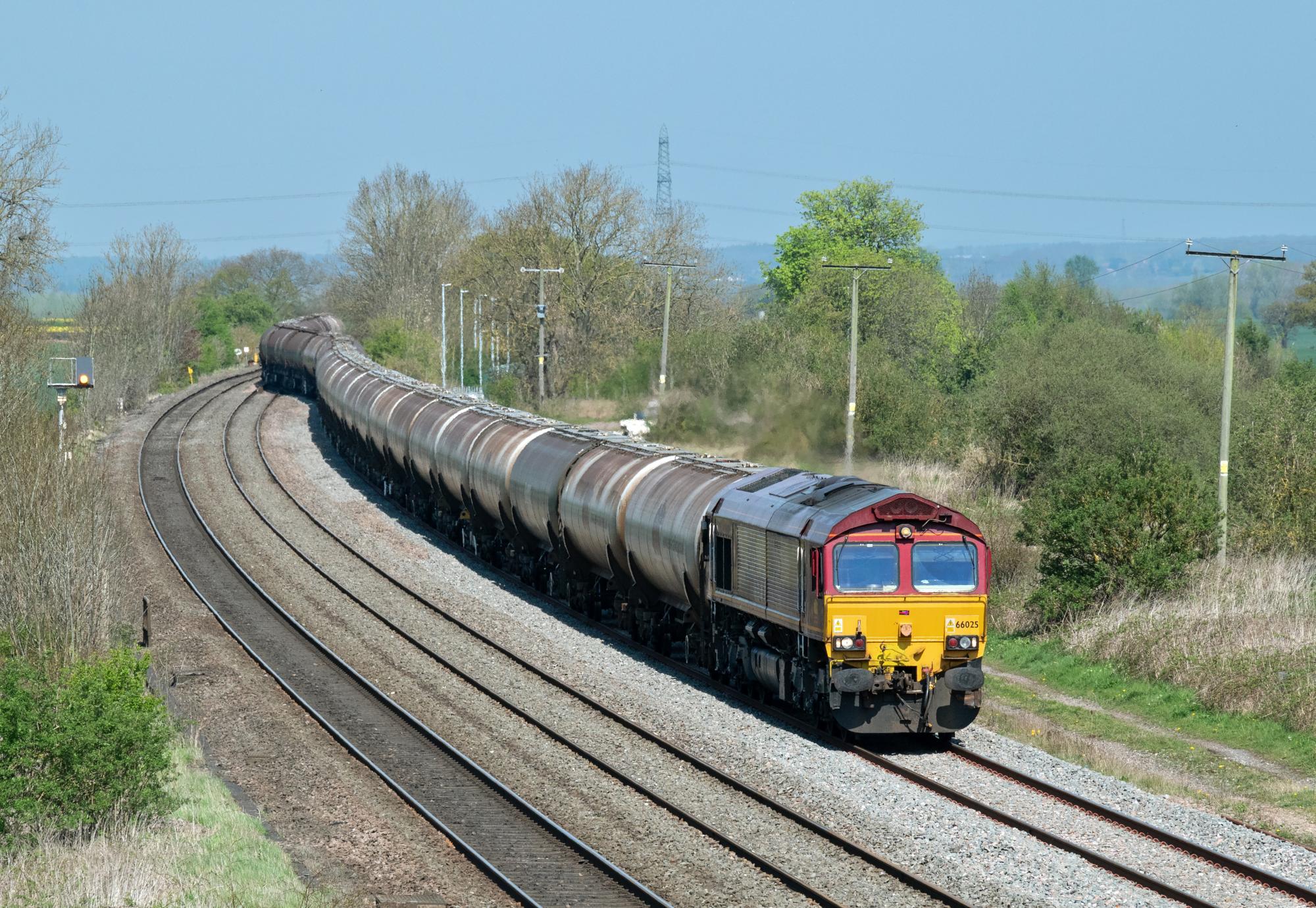 Rail Freight Train in Staffordshire