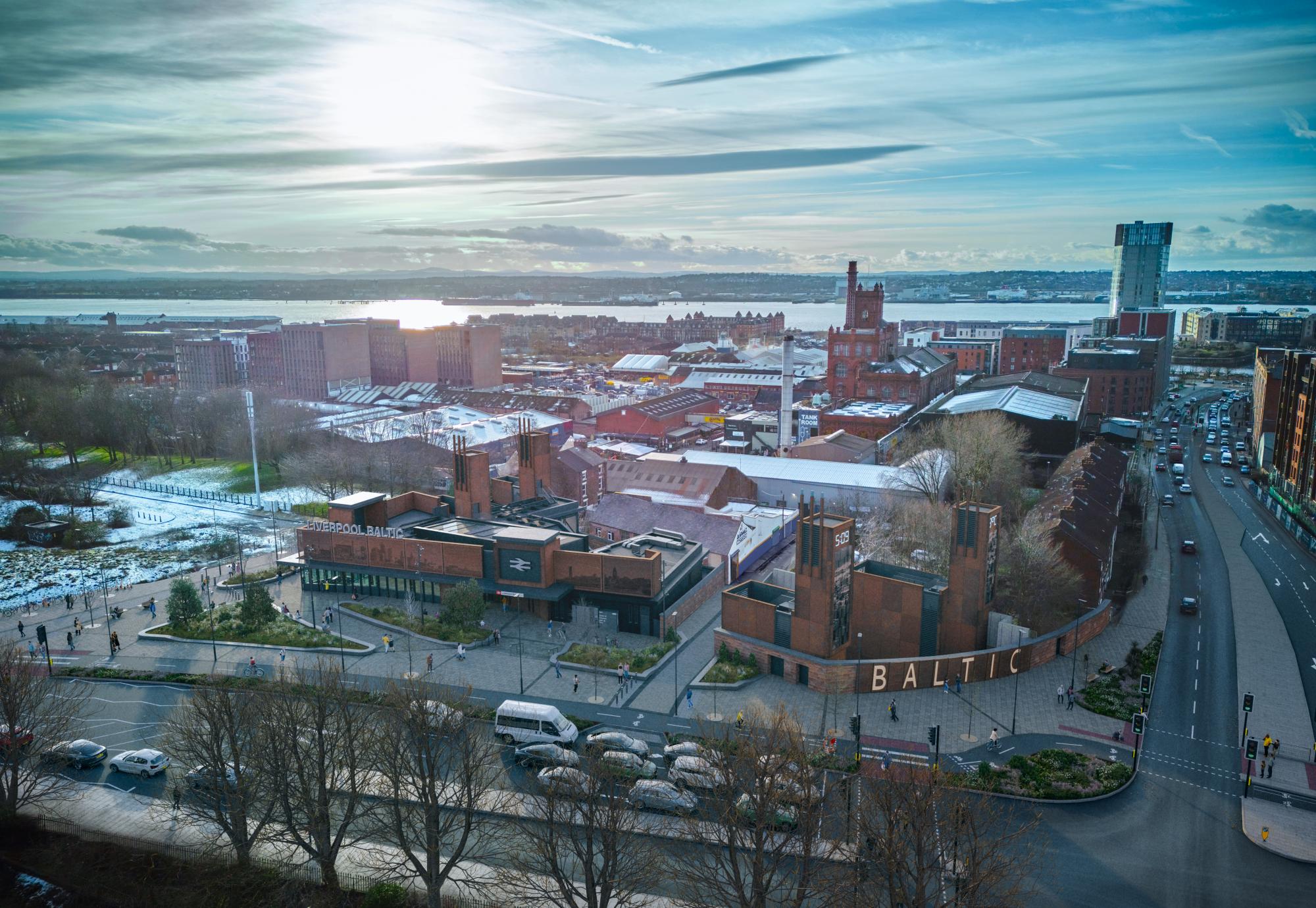 Liverpool Baltic Station Ariel View