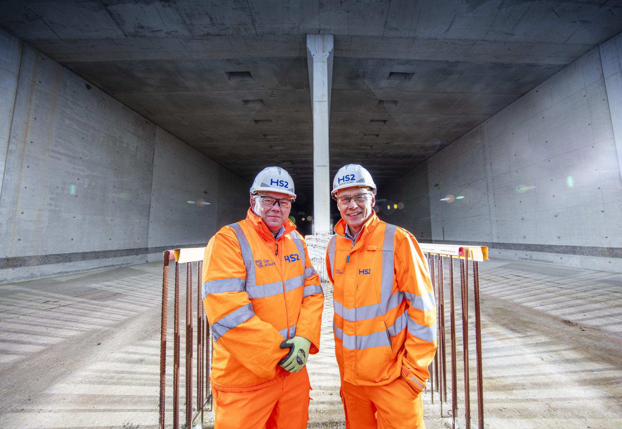 Two men in Burton Green Tunnel