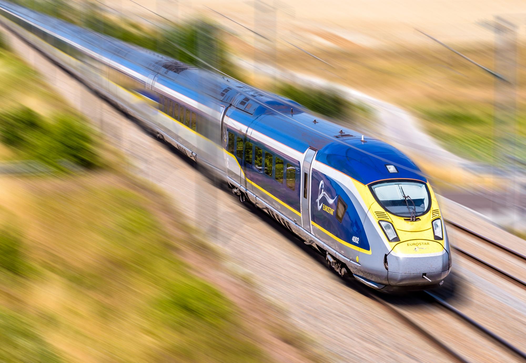 Eurostar Train at Speed