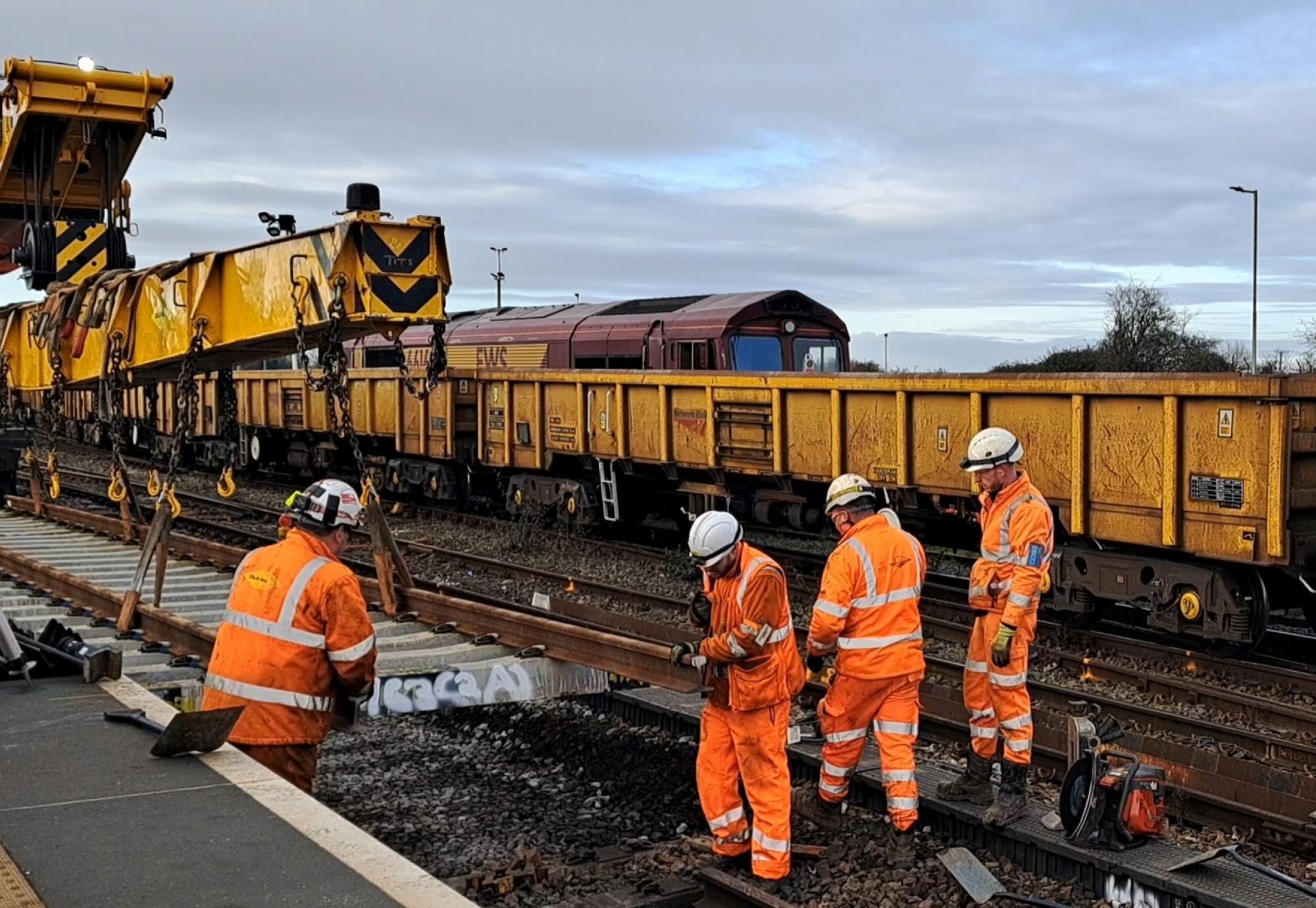 Track Upgrades at Westbury