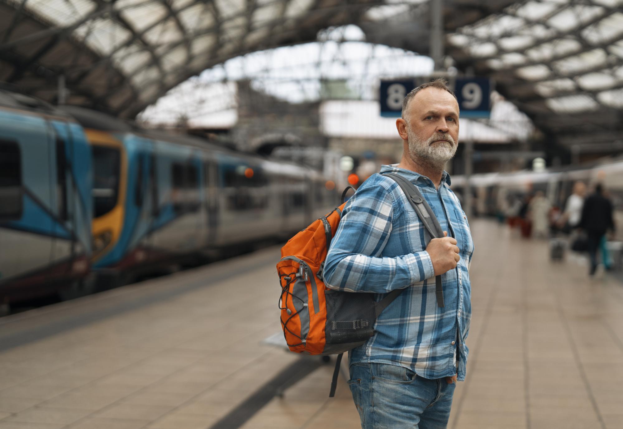 Man at station