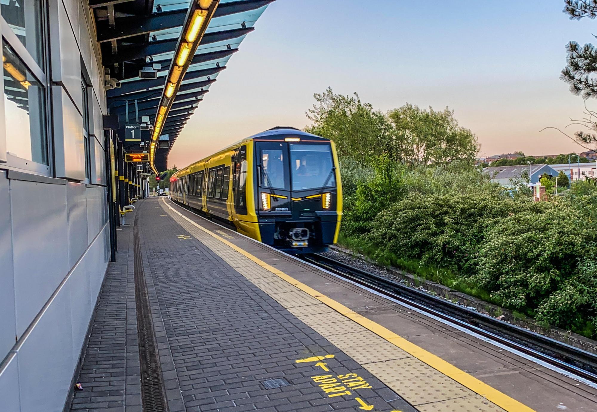 Merseyrail Train at Station