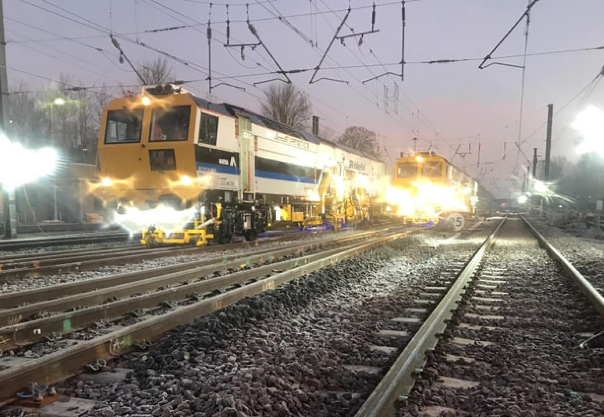 Train on the East Coast Line