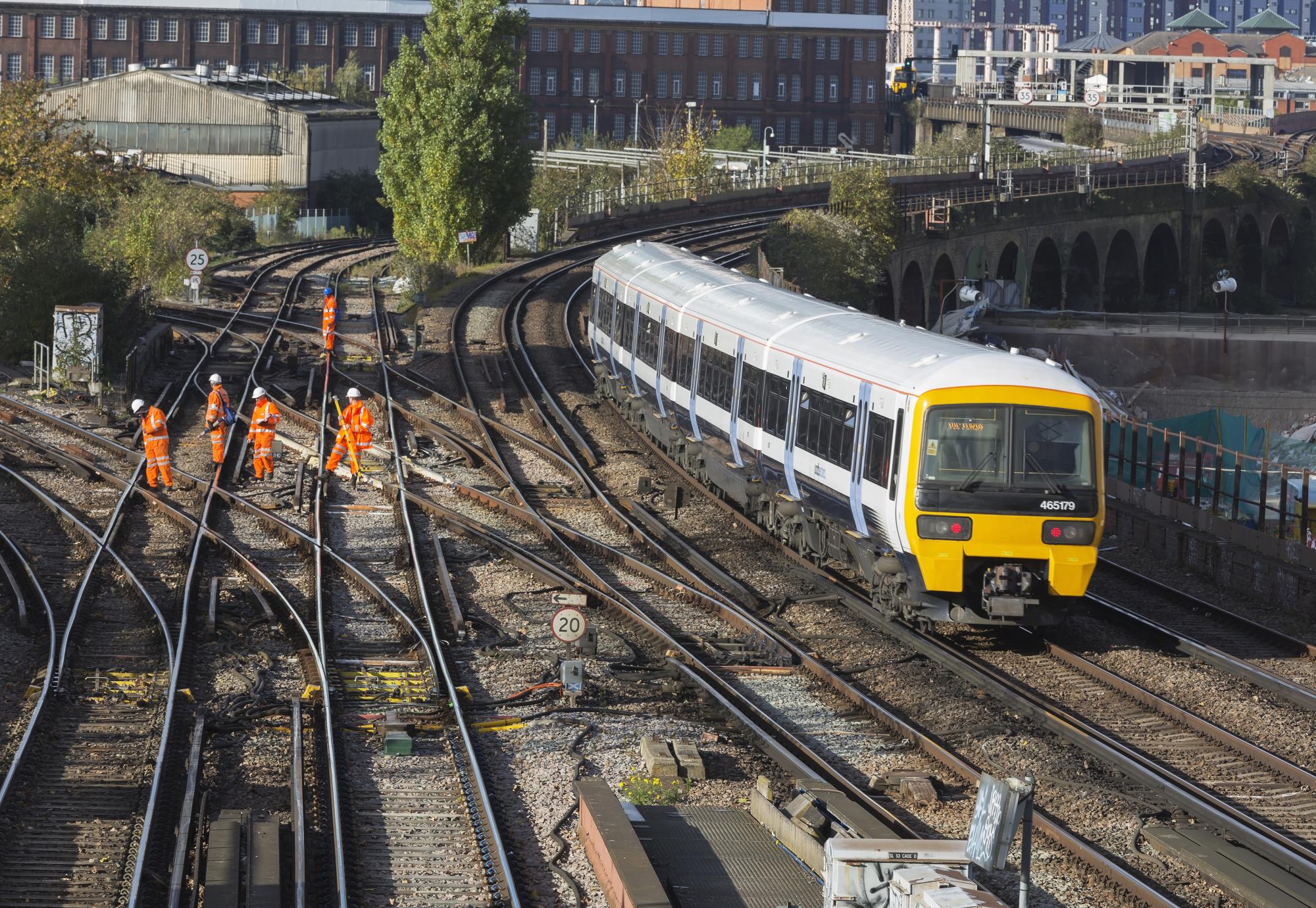 Men working on tracks