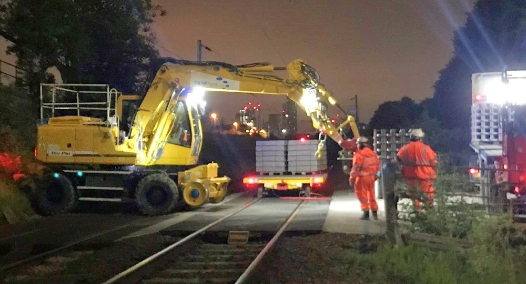 Trafford resignalling work 