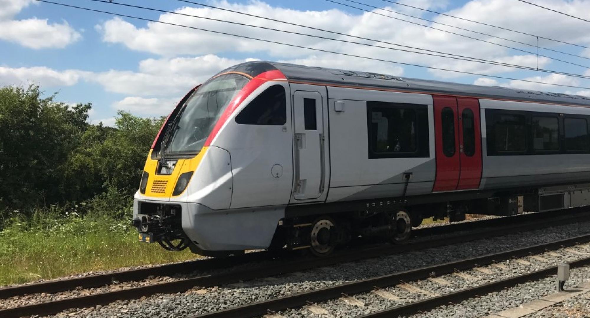 Bombardier train on test 