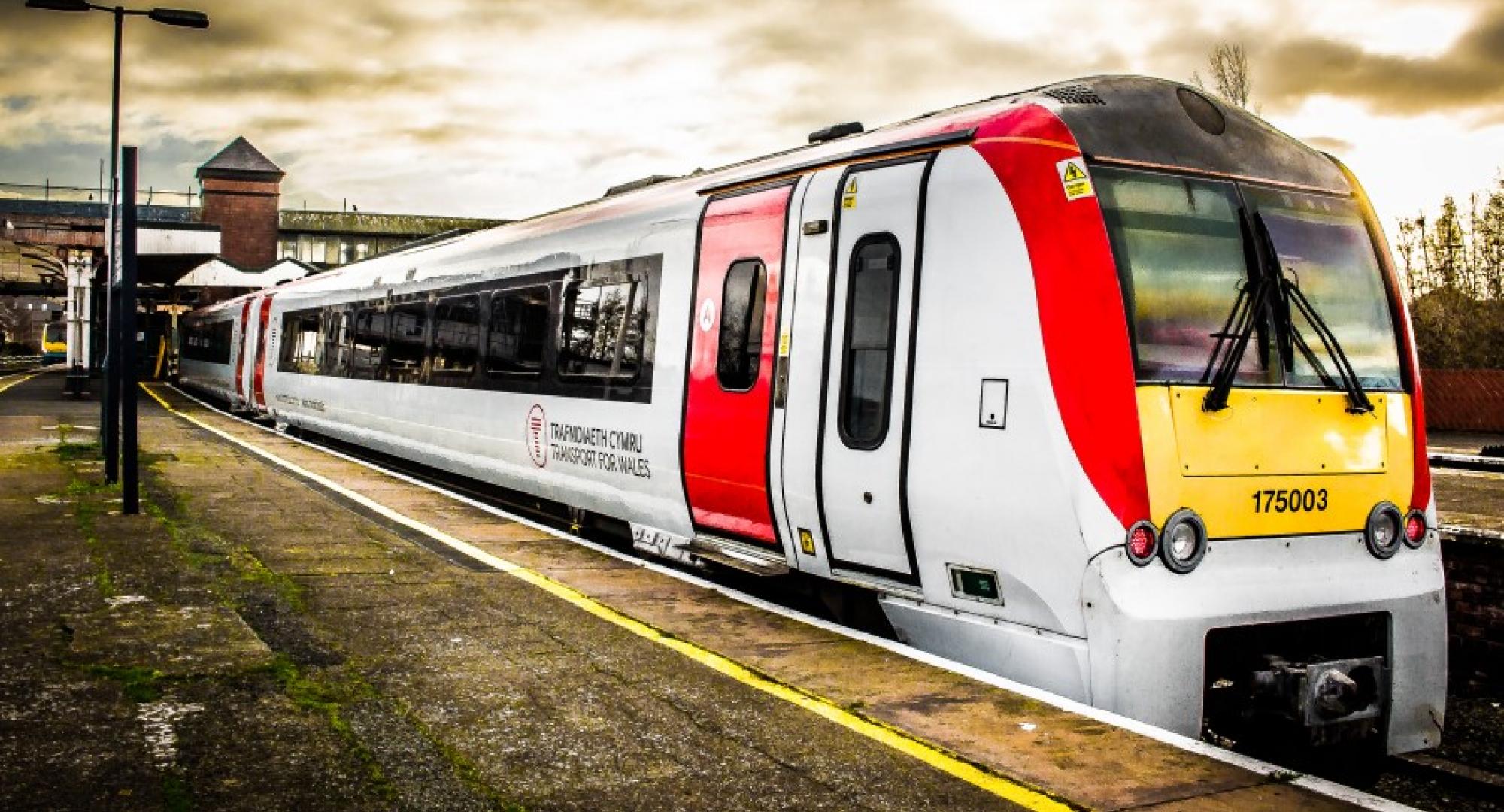 Transport for Wales train on track 