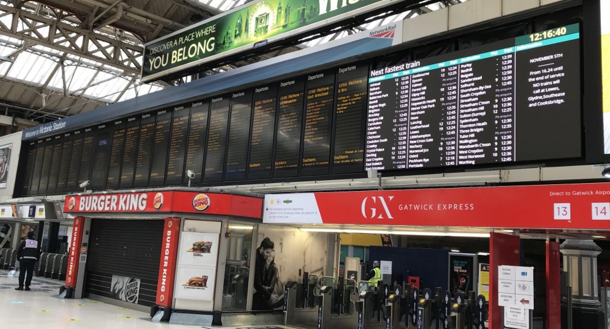 new Victoria passenger information display 