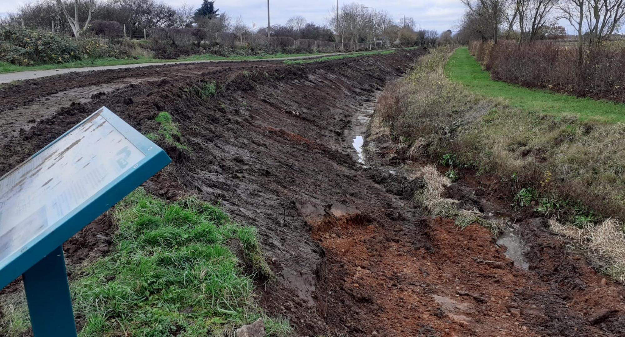 Work to reduce flooding and restore historic waterway begins. 