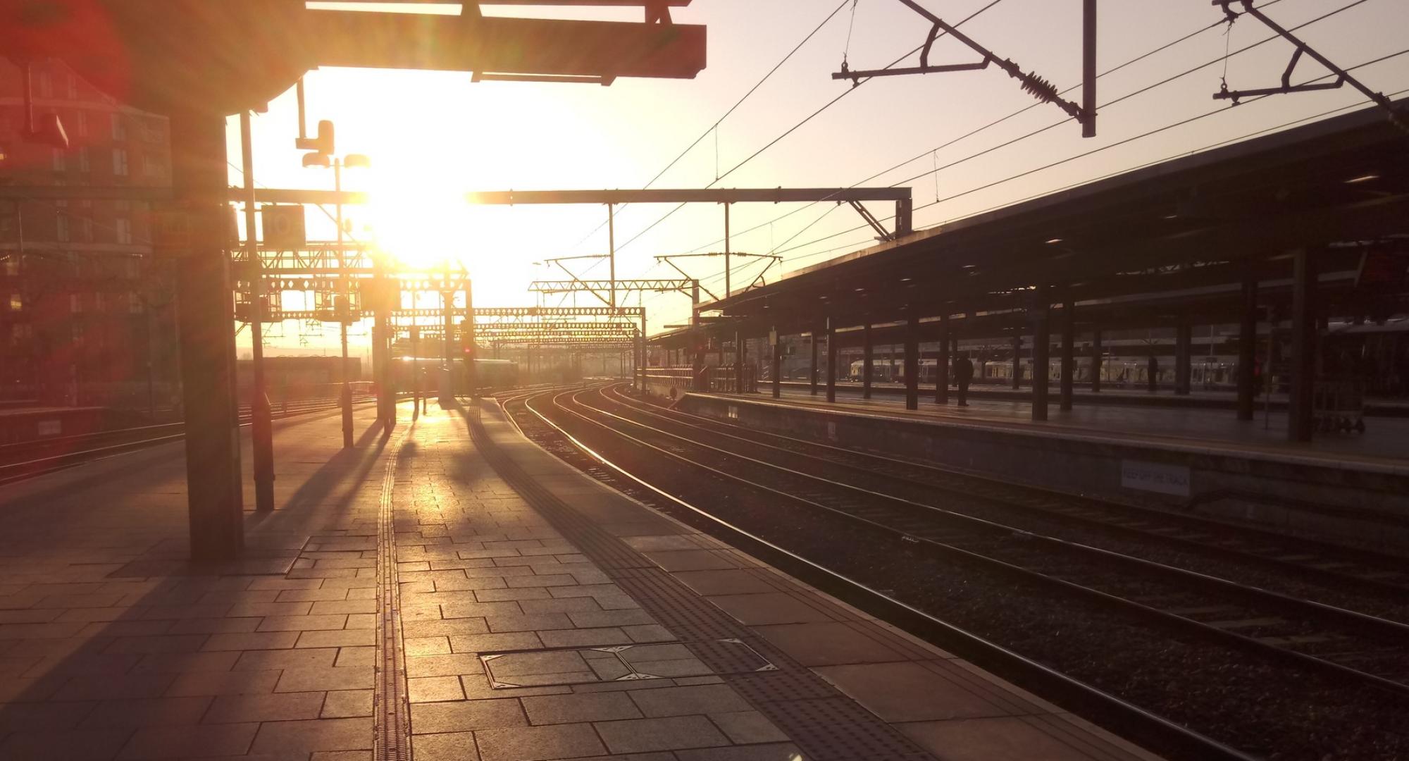 Train track in Leeds 