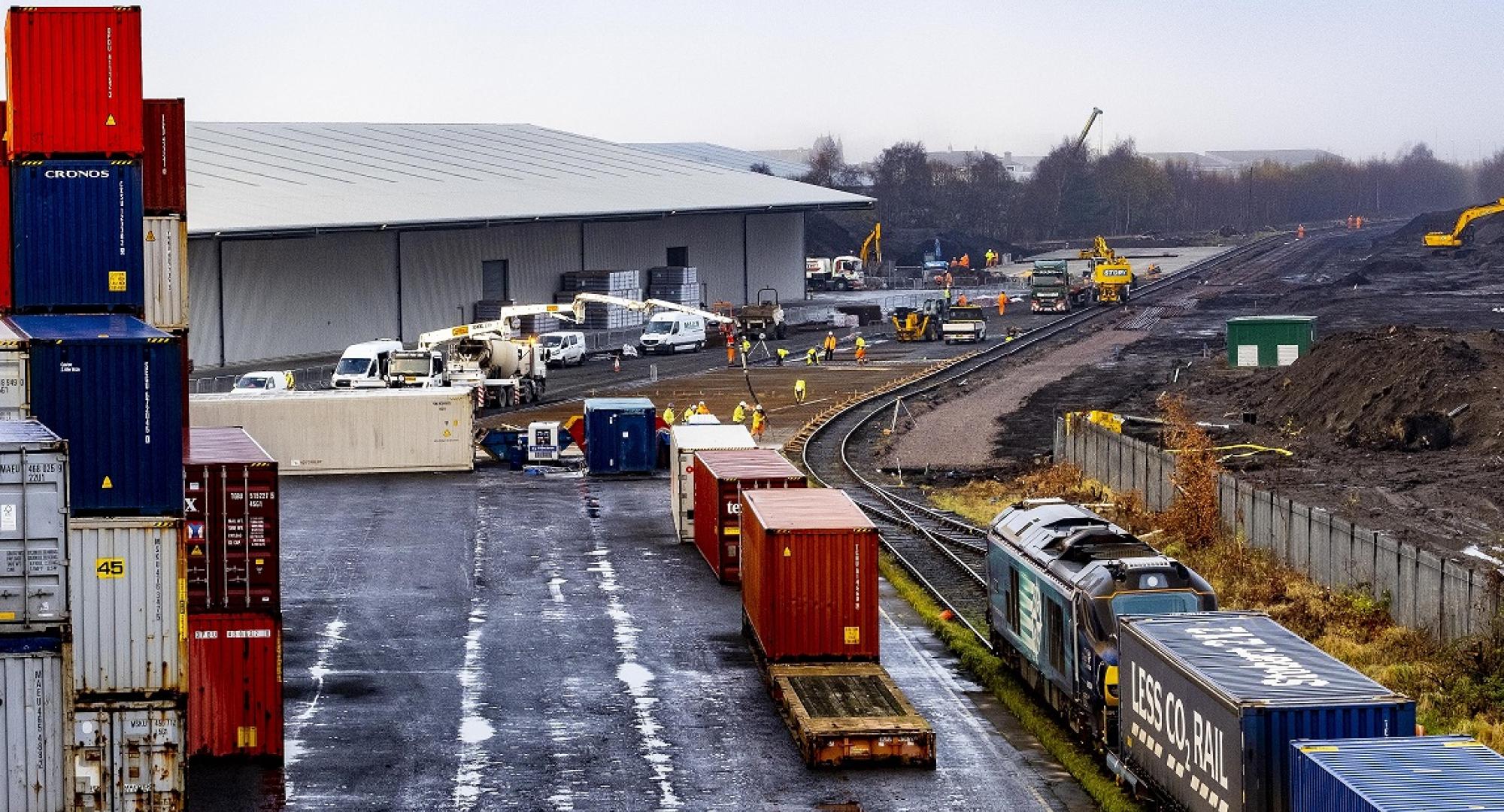 Grangemouth rail freight port 