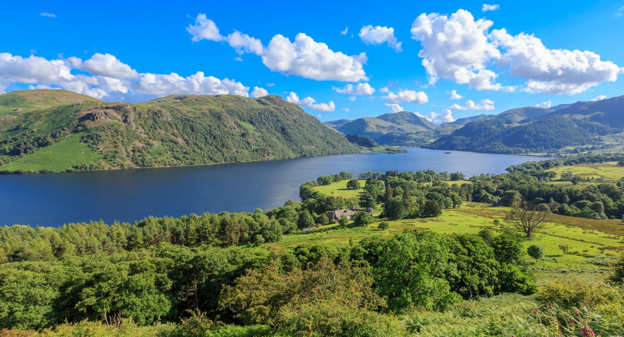 View of Ullswater lake 