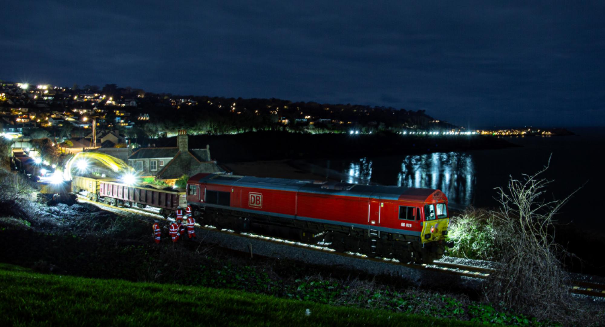 Work on the St Ives bay line as part of the biggest track investment in Cornwall in 60 years