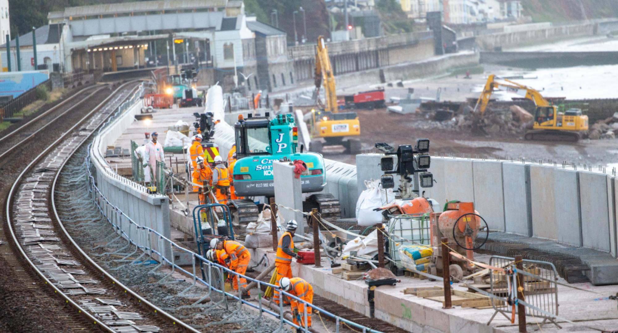 New sea wall helping defend railway seven years on 