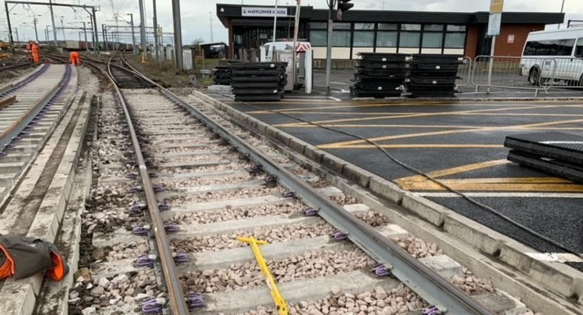 Harwich branch line track renewals 