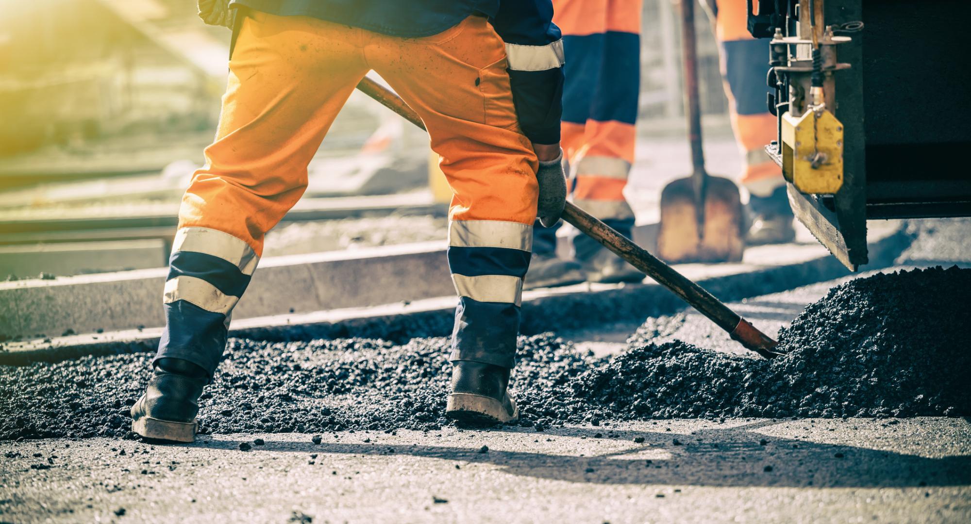 Construction workers on a site