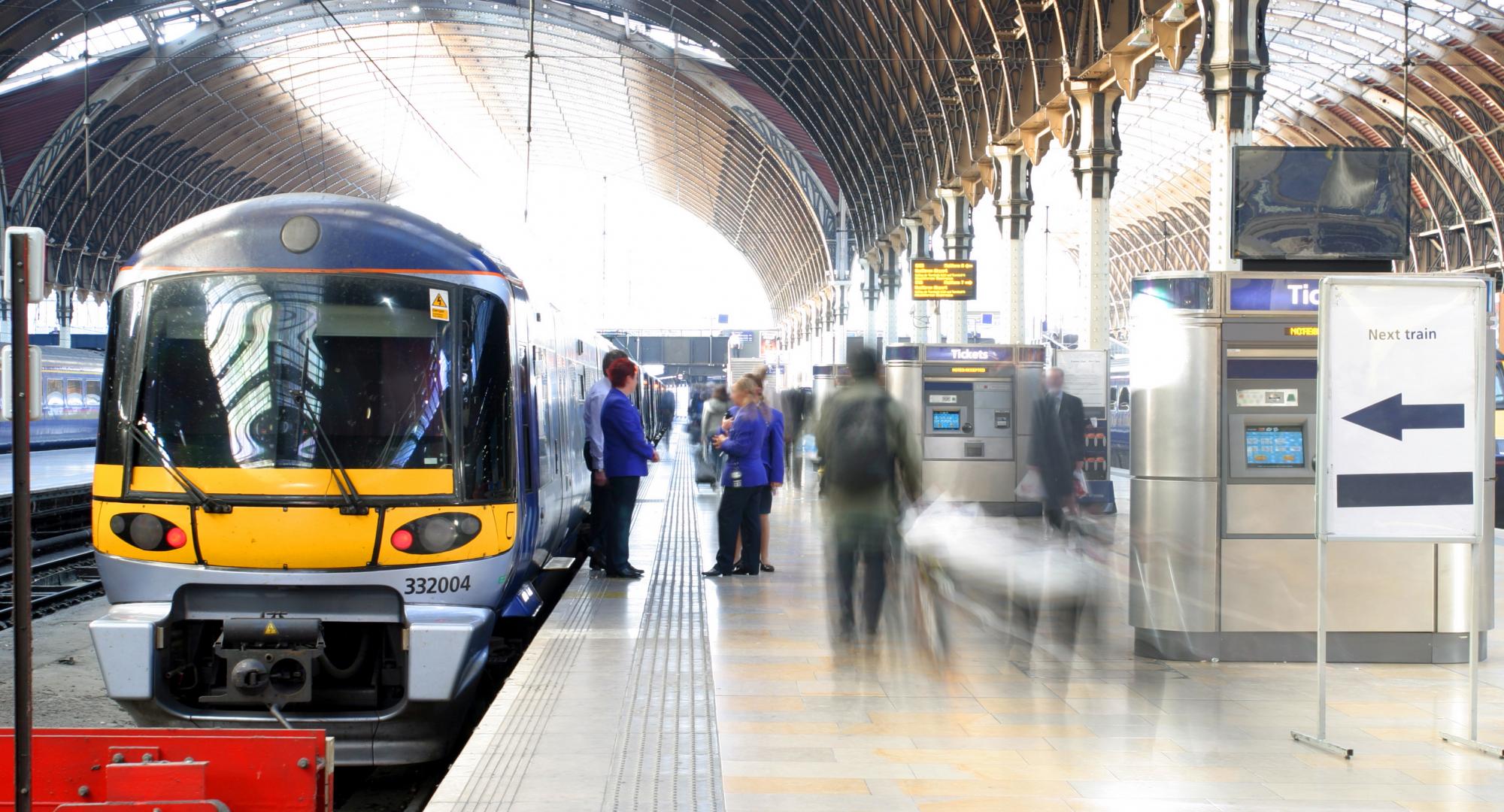 Train station in the UK