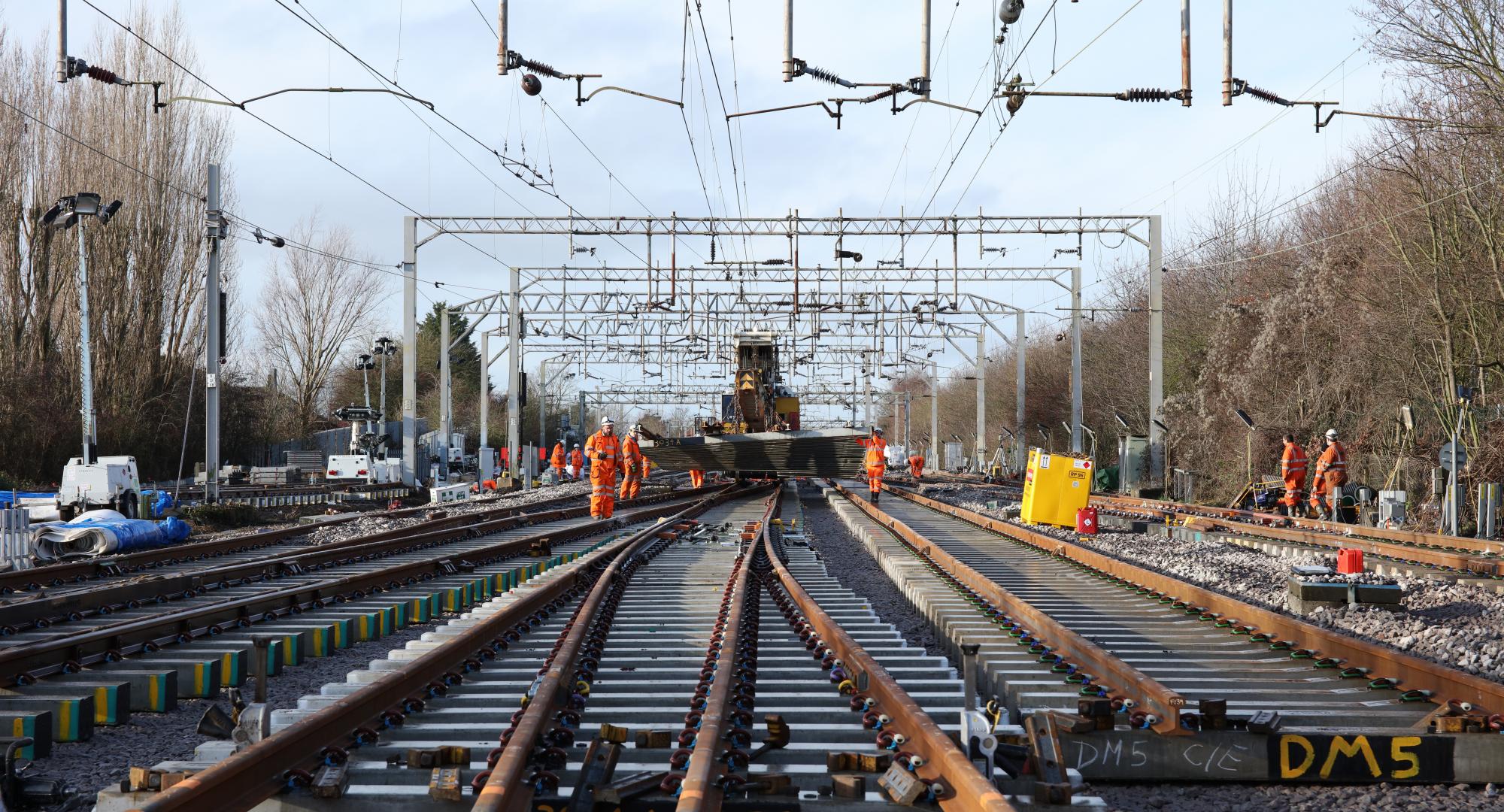 Network Rail renewal works at Colchester