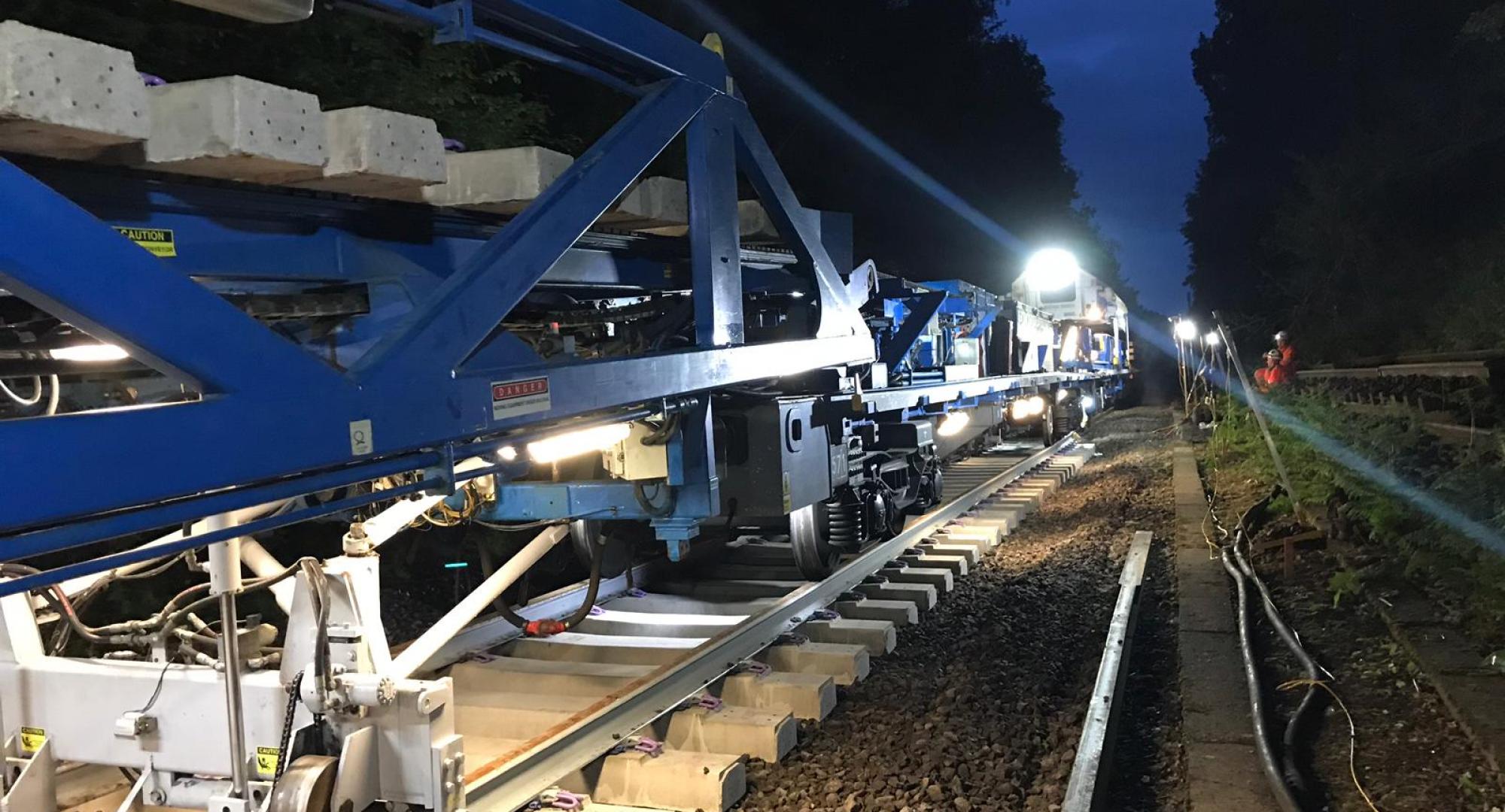 Track renewals taking place at Botley