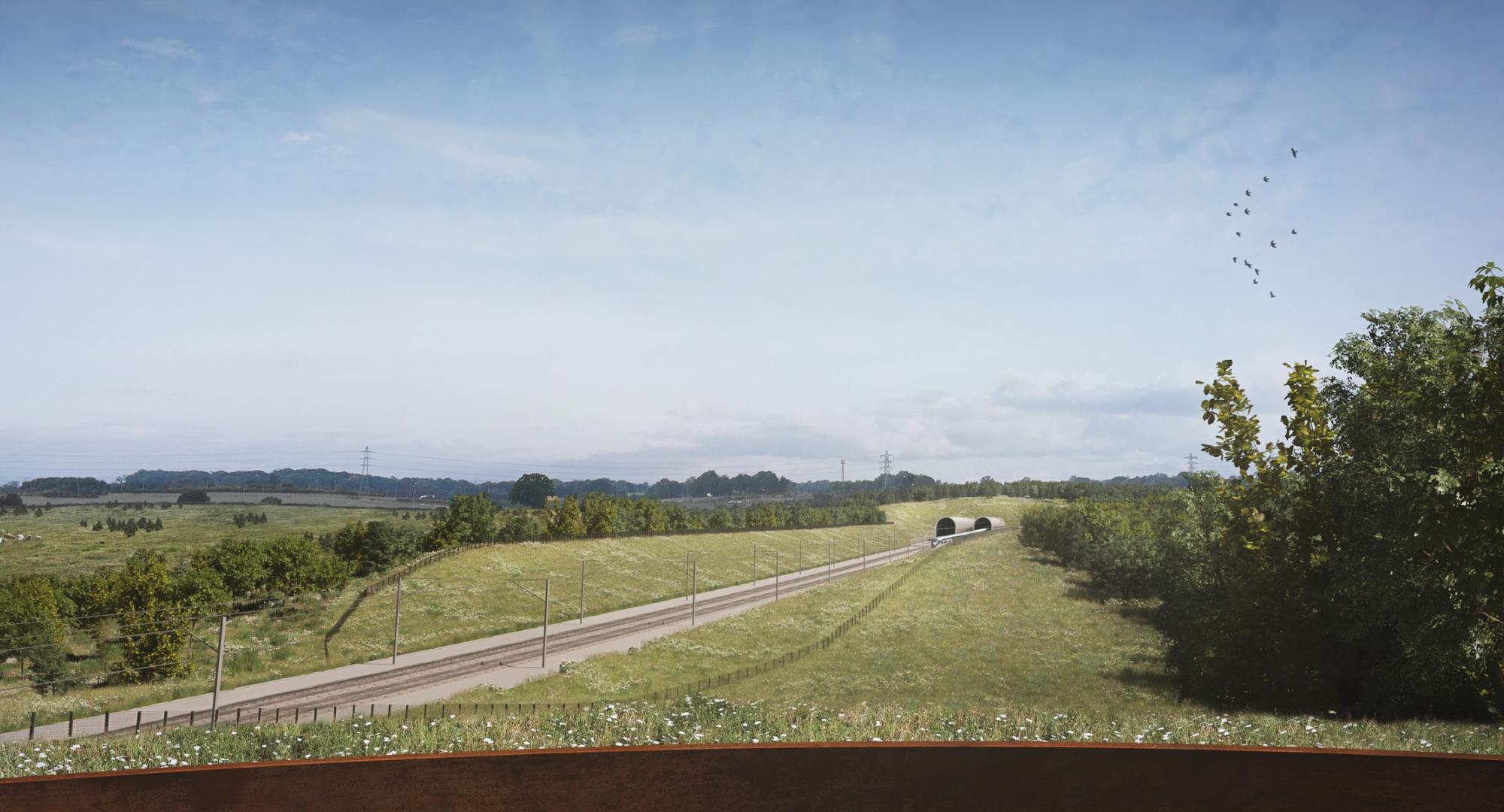 Proposed view of the Colne Valley Western Slopes site