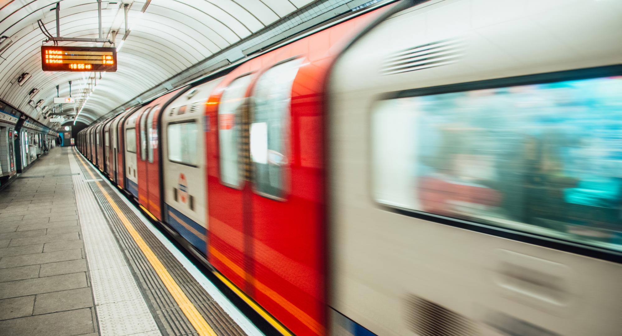 London Underground tube train