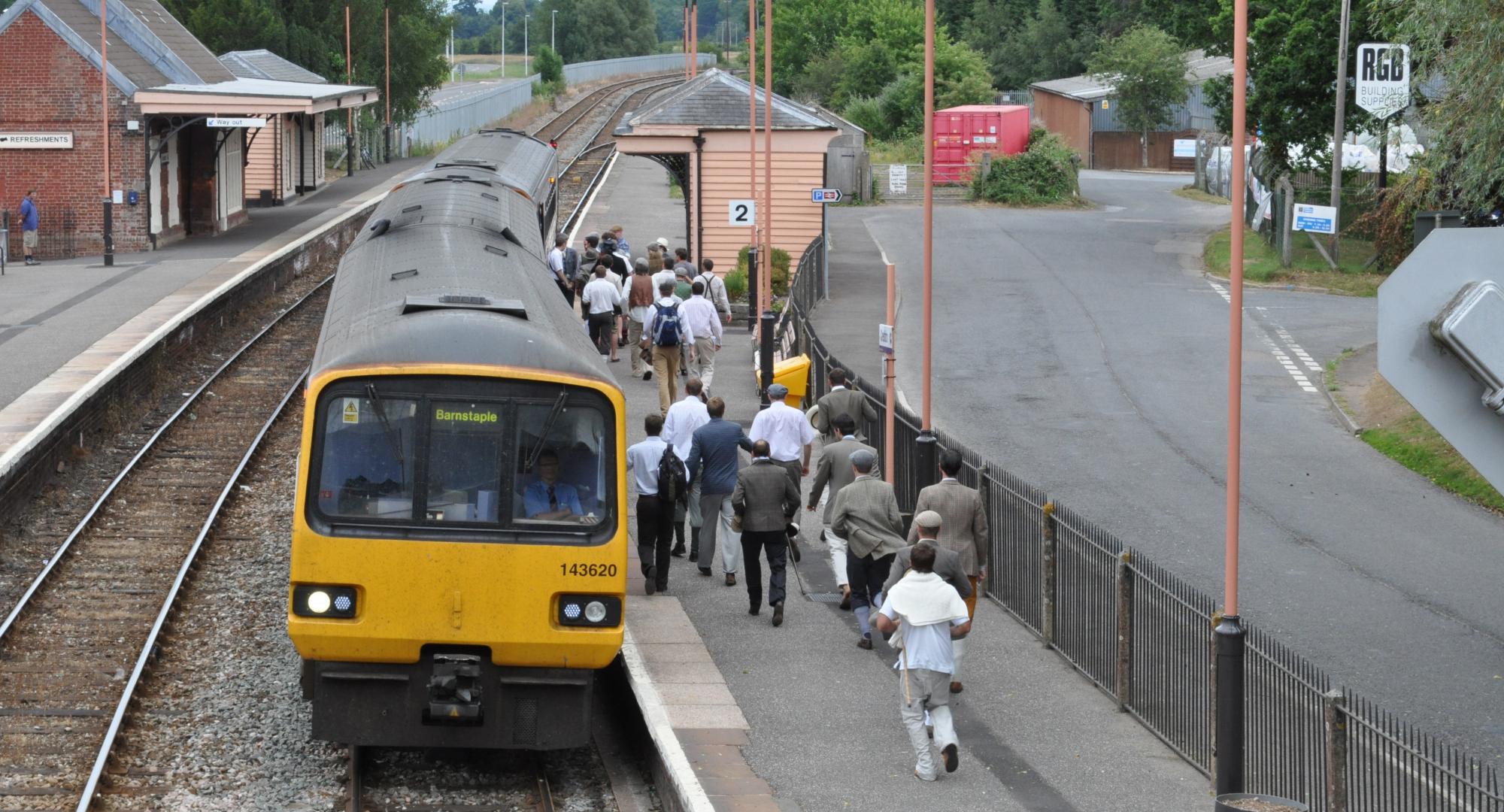 Dartmoor Line train at a station