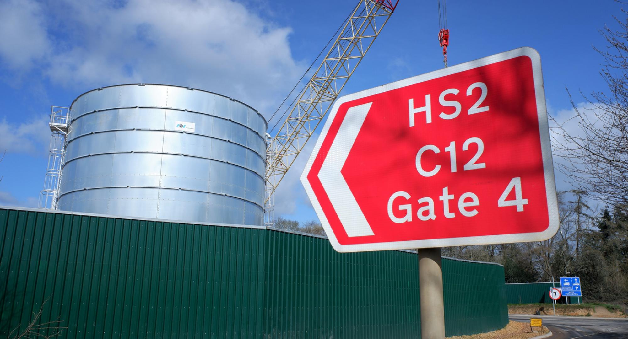 HS2 sign