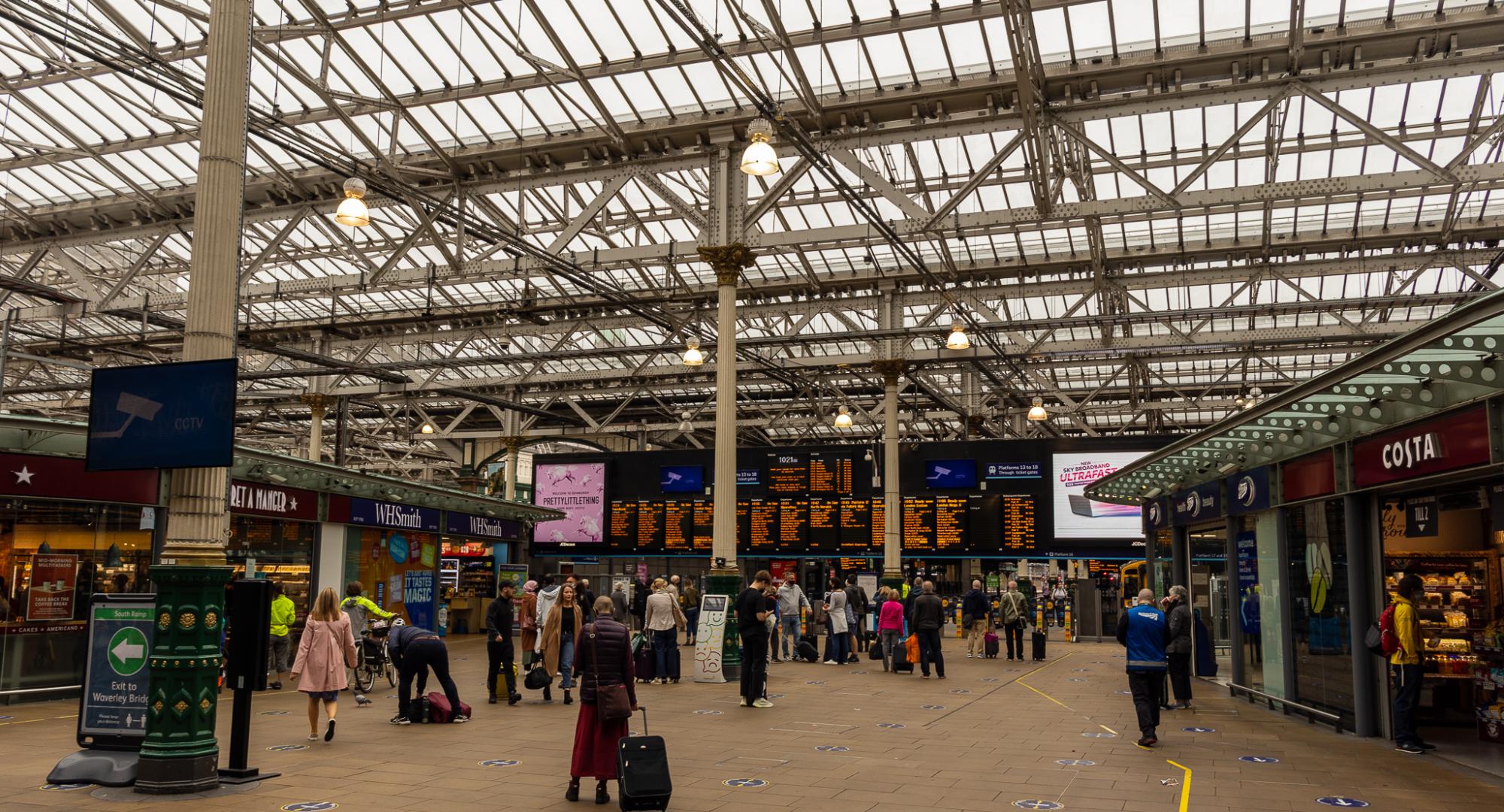 Edinburgh Waverley train station