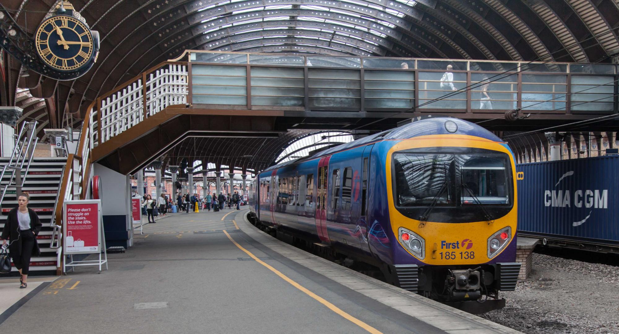 Train parked at station