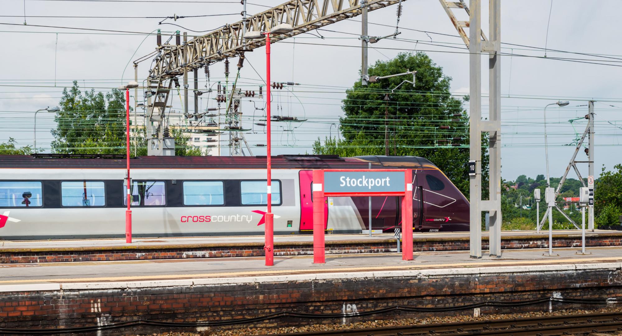 Train at Stockport station