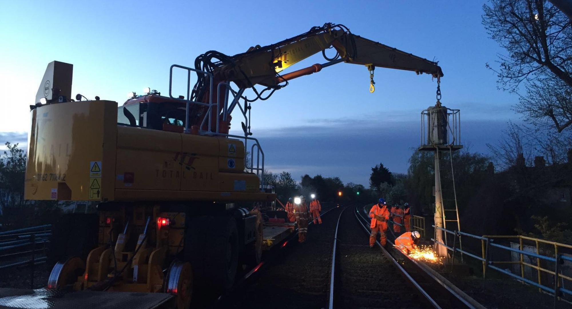 Resignalling taking place at Balham