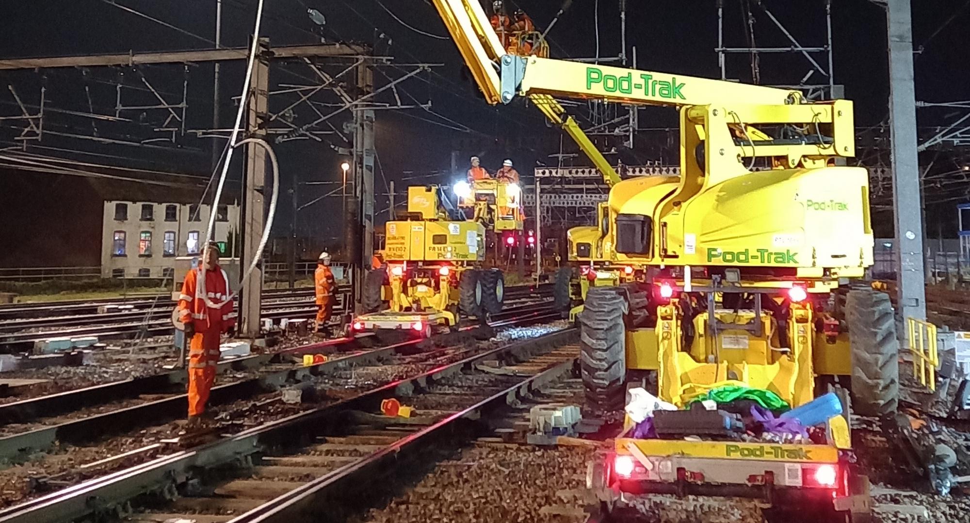 Work taking place on track