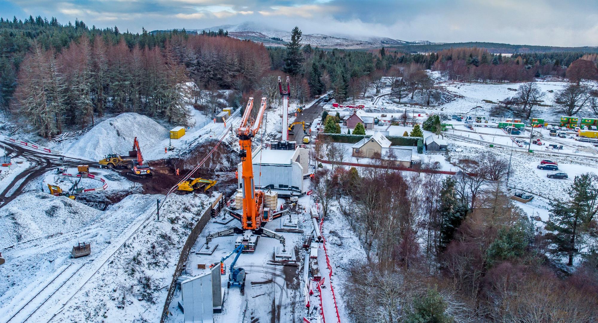 Construction of the new bridge