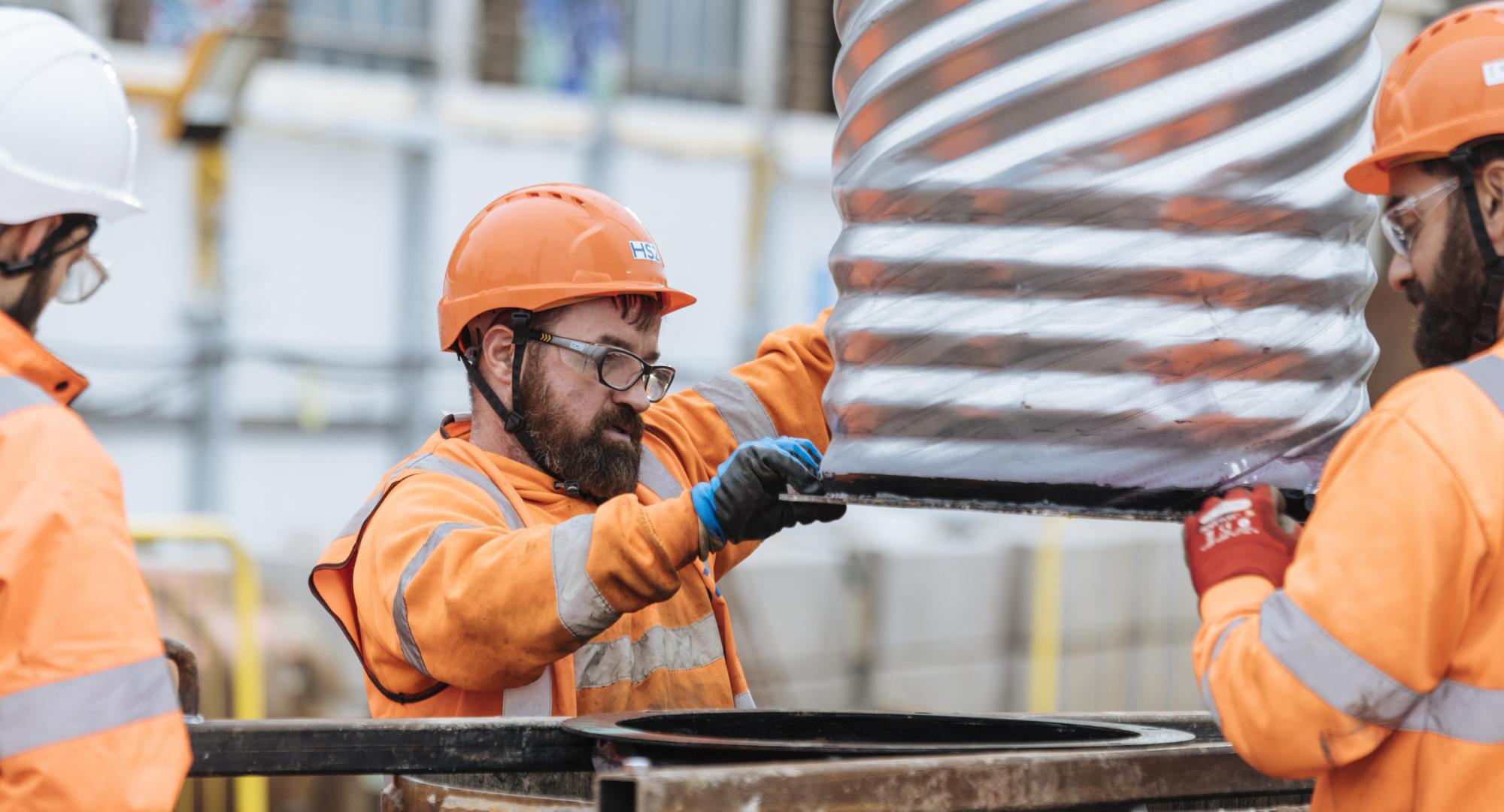 HIPER piling on HS2 Euston Station