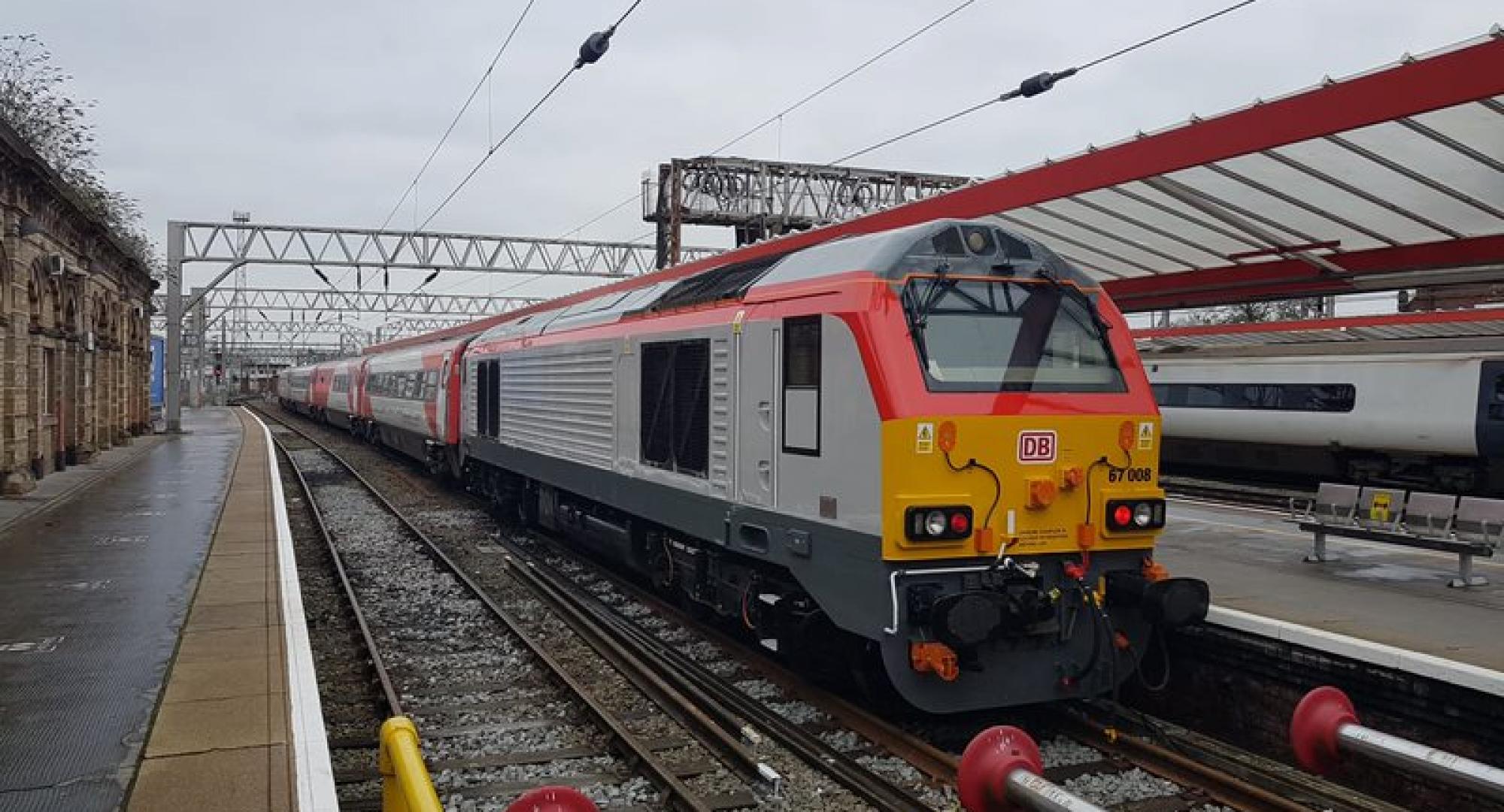 Transport for Wales train at a station