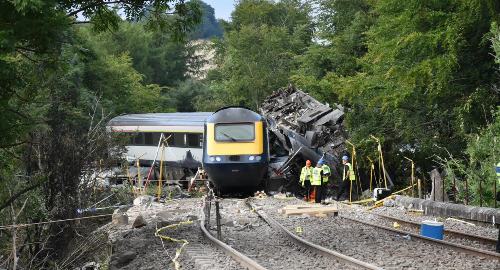 The Carmont accident site