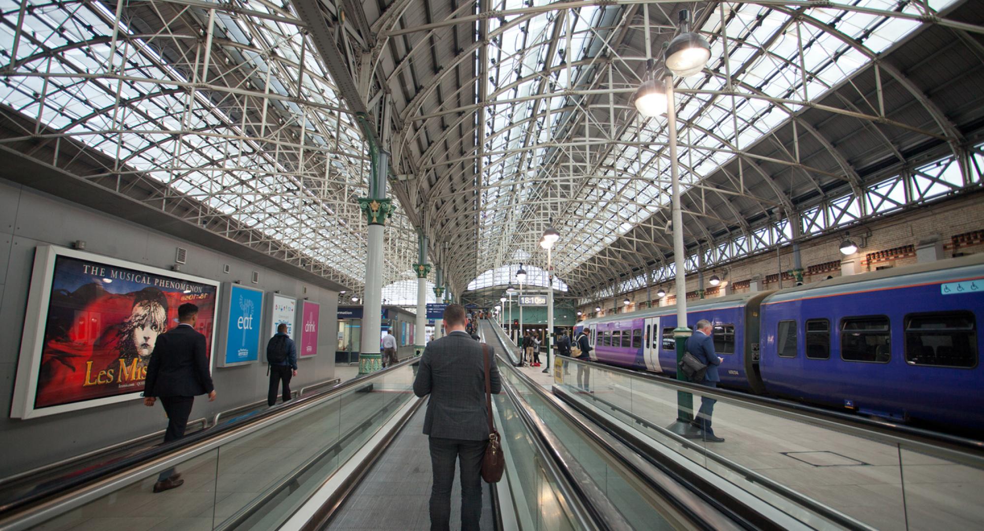 Passengers at Manchester Piccadilly