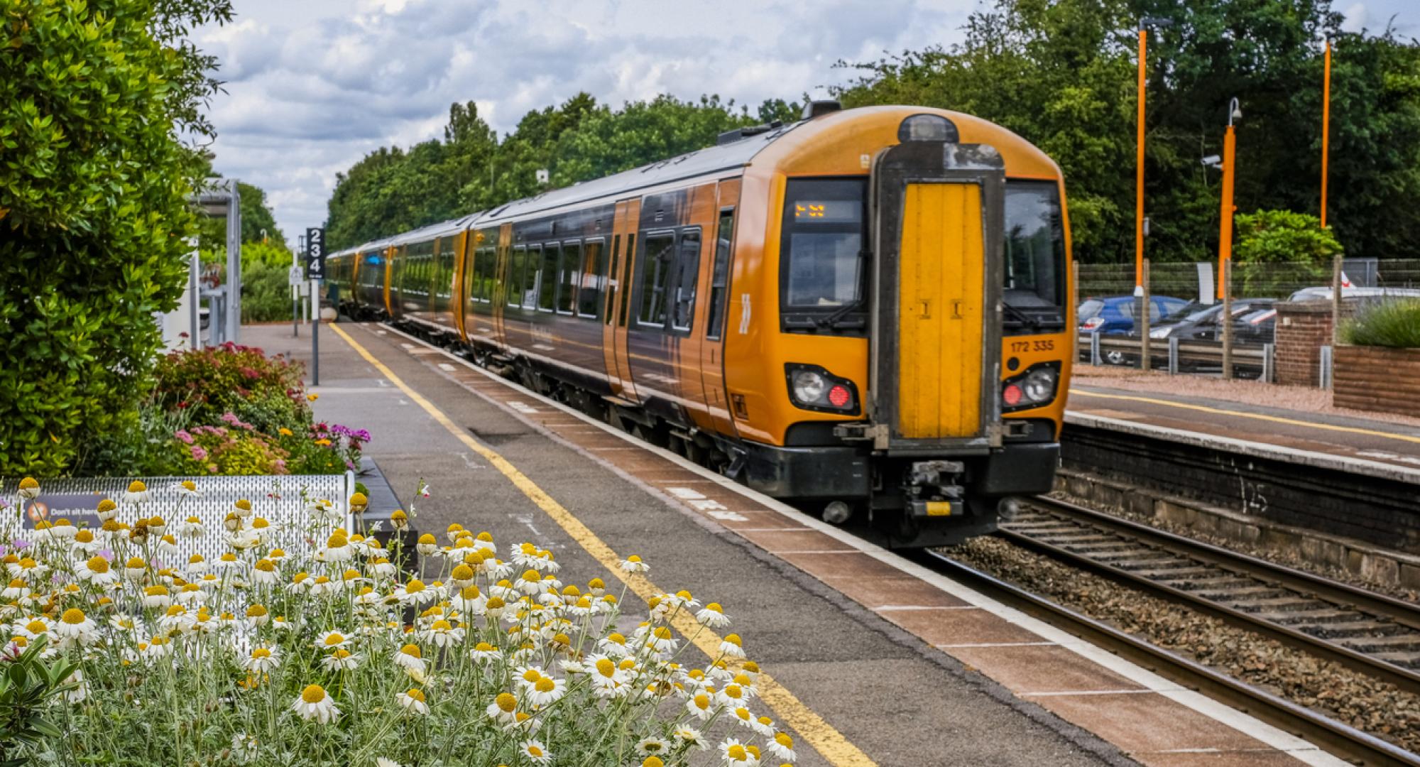 Train parked at station