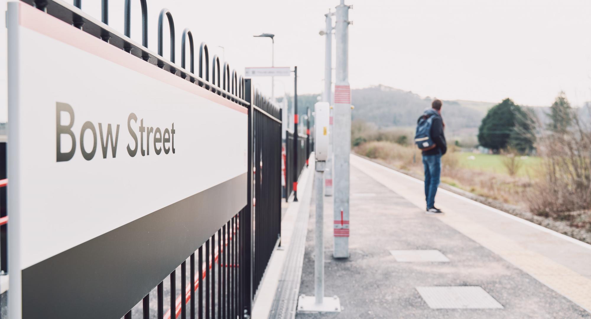 Rural railway station in Wales