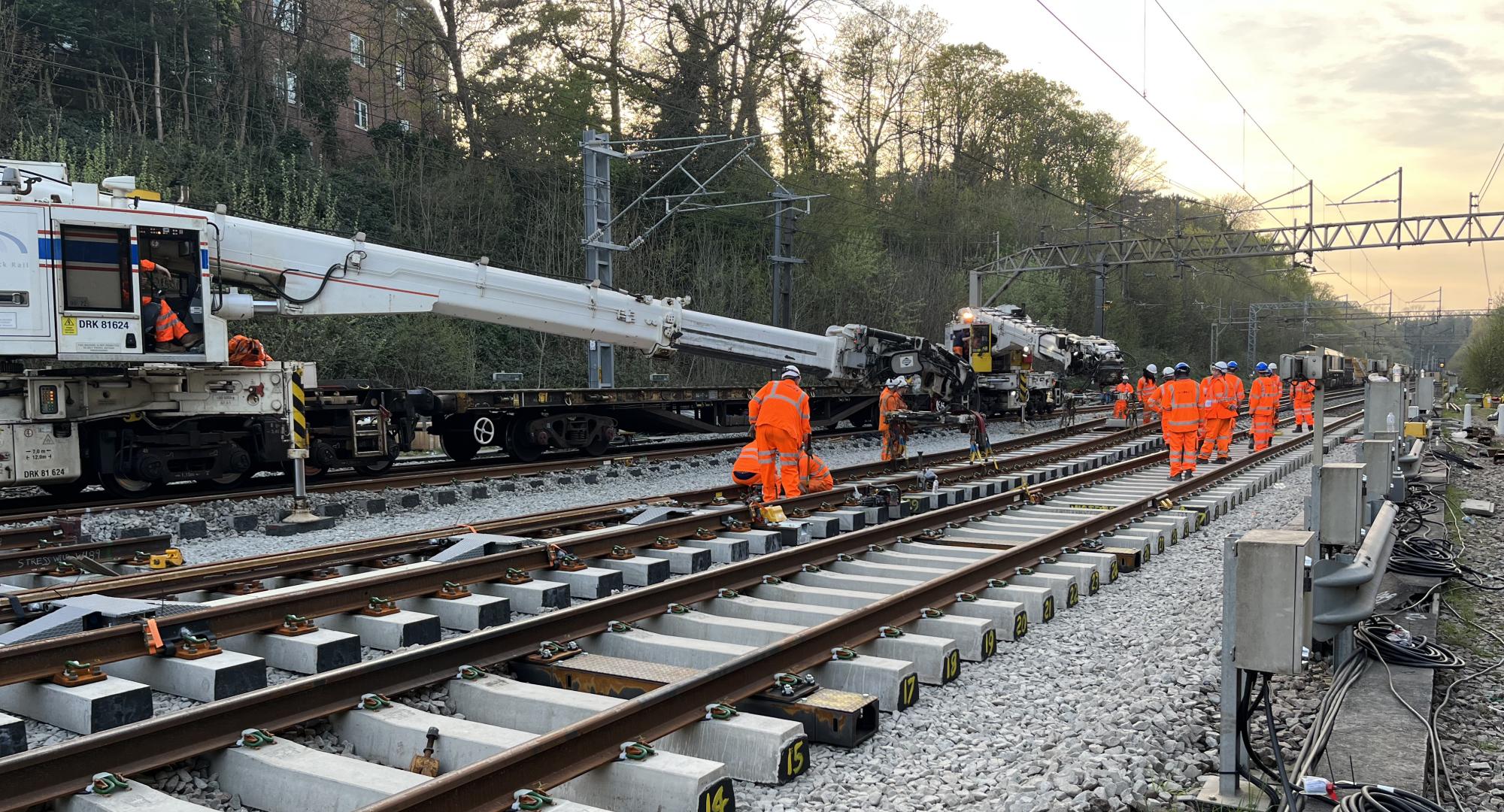 Work taking place on track